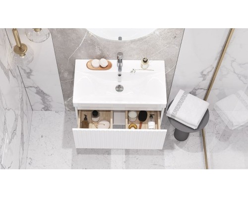 Тумба под раковину Velvex Compo 70 tpCOM.70.1Y-21 подвесная Белая