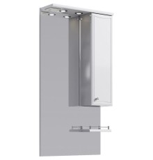 Зеркало со шкафом Aqwella Барселона 60 Ba.02.06 с подсветкой Белое