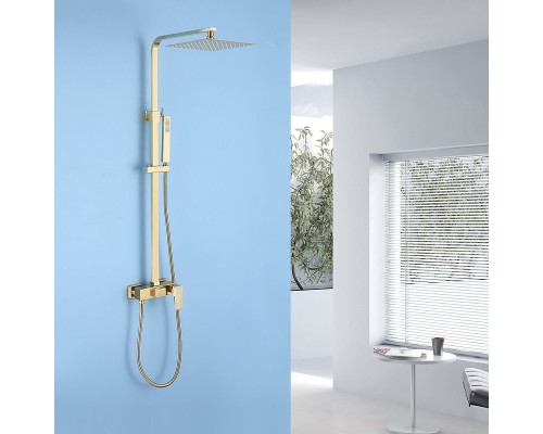 Душевая система Abber Daheim AF8220G Золото матовое