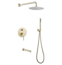 Душевая система Abber Emotion AF8817G Золото матовое