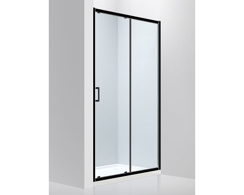 Душевая дверь Abber AG30170B 170x190 профиль Черный стекло прозрачное