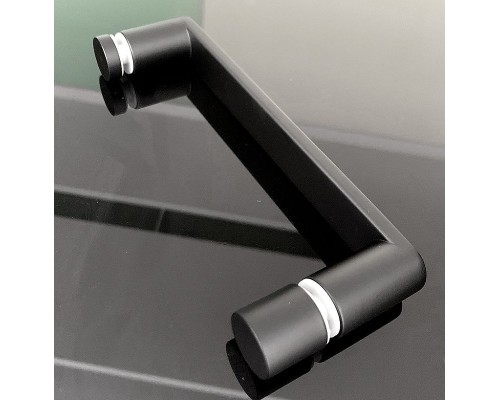 Душевая дверь Abber AG30170B 170x190 профиль Черный стекло прозрачное