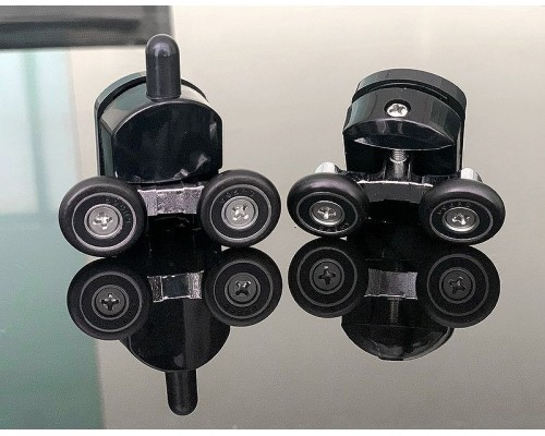 Душевая дверь Abber AG30170B 170x190 профиль Черный стекло прозрачное