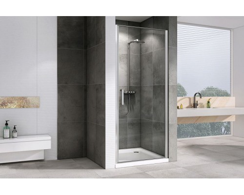 Душевая дверь Abber Sonnenstrand 60 AG04060 профиль Хром стекло прозрачное