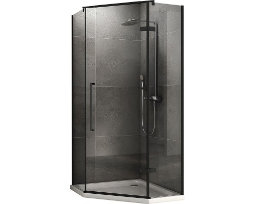 Душевой уголок Abber Ewiges Wasser 80х80 AG05080B профиль Черный стекло прозрачное