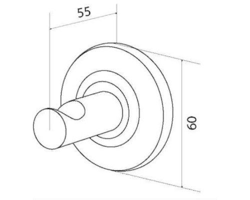 Крючок AM.PM Bourgeois A6535500 цвет Хром