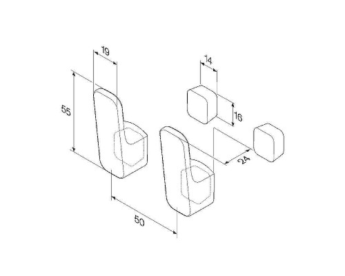 Крючок AM.PM Func A8F35600 Хром