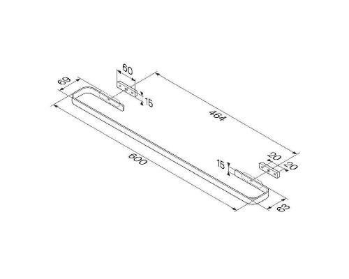 Полотенцедержатель AM.PM Func A8F346400 Хром