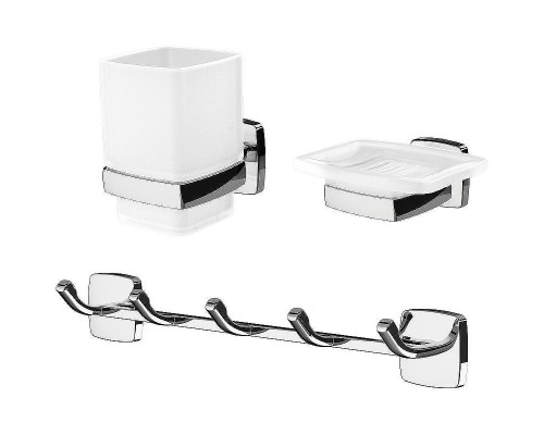 Набор аксессуаров для ванной AM.PM Gem AK90B1603W Хром
