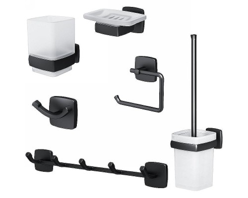 Набор аксессуаров для ванной AM.PM Gem AK90D2106B Черный матовый
