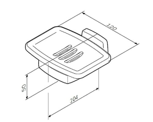 Мыльница AM.PM Gem A9034200 Хром Белая
