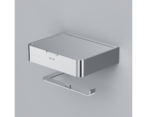 Держатель туалетной бумаги AM.PM Inspire 2.0 A50A341500 с полкой с контейнером Хром