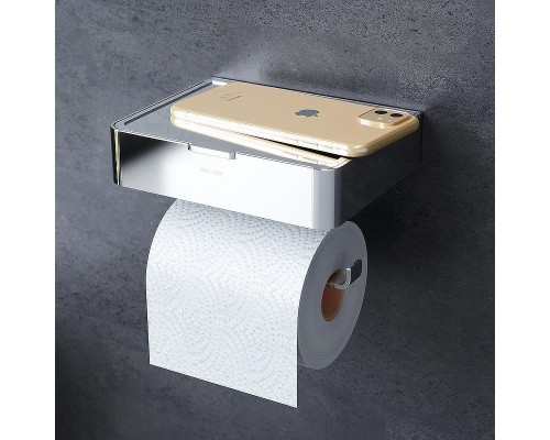 Держатель туалетной бумаги AM.PM Inspire 2.0 A50A341500 с полкой с контейнером Хром