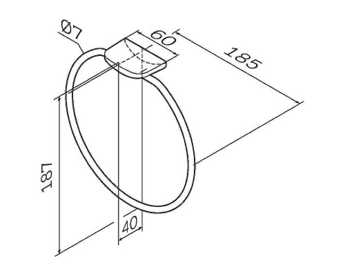 Кольцо для полотенец AM.PM Inspire 2.0 A50A34400 Хром