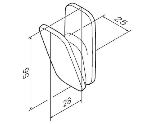 Крючок AM.PM Inspire 2.0 A50A35500 Хром