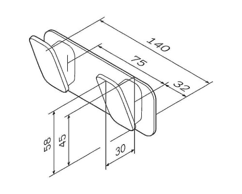 Вешалка для полотенец AM.PM Inspire 2.0 A50A35600 Хром
