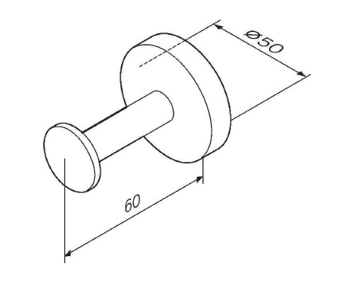 Крючок AM.PM Inspire 2.0 A50A35800 Хром
