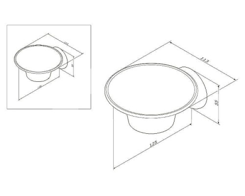 Мыльница AM.PM Like A8034200 Хром