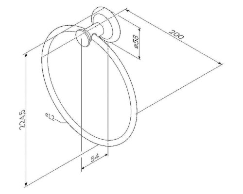 Кольцо для полотенец AM.PM Like A8034400 Хром