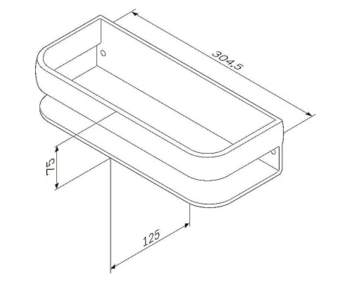 Металлическая полка AM.PM Sensation A3034800 Хром