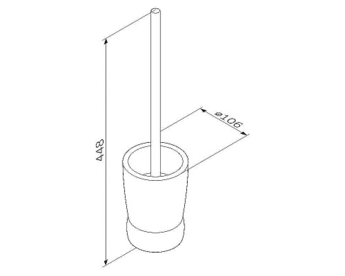 Ершик для унитаза AM.PM Sensation A3033200 Хром