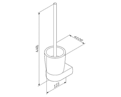 Ершик для унитаза AM.PM Sensation A3033300 Хром