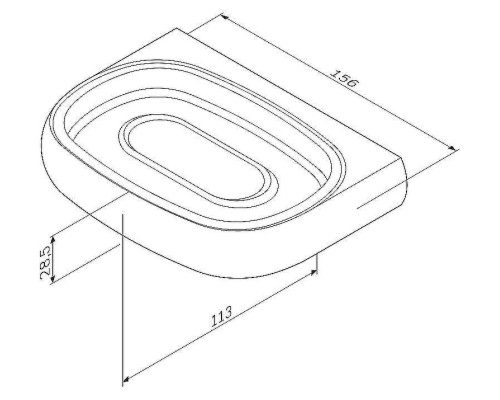 Мыльница AM.PM Sensation A3034200 Хром
