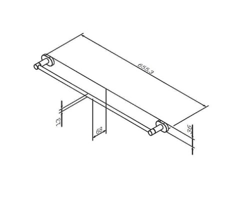 Полотенцедержатель AM.PM Sense A74346400 Хром