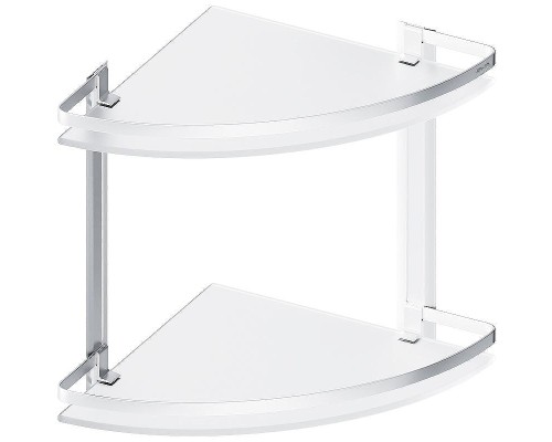 Стеклянная полка AM.PM Sense L A7456200 угловая Серебристая