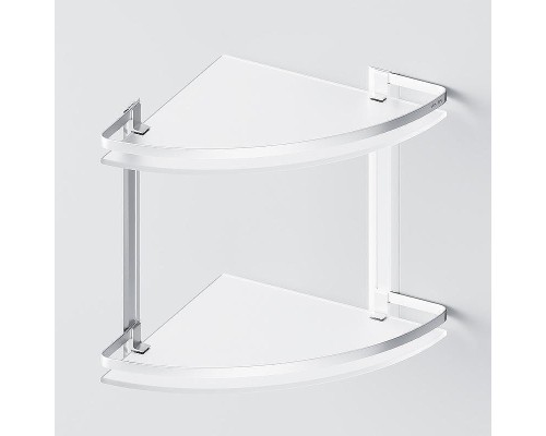 Стеклянная полка AM.PM Sense L A7456200 угловая Серебристая