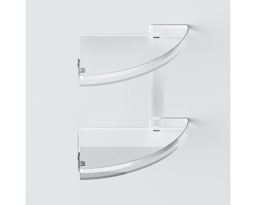 Стеклянная полка AM.PM Sense L A7456200 угловая Серебристая