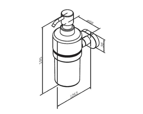 Дозатор для жидкого мыла AM.PM Sense L A7436900 Хром