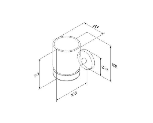 Стакан для зубных щеток AM.PM X-Joy A85A34300 Хром