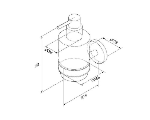 Дозатор для жидкого мыла AM.PM X-Joy A85A36922 Черный матовый