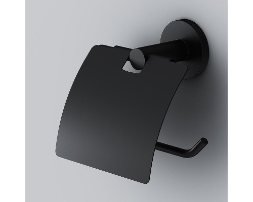 Держатель туалетной бумаги AM.PM X-Joy A85A341422 с крышкой Черный матовый