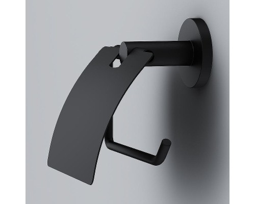 Держатель туалетной бумаги AM.PM X-Joy A85A341422 с крышкой Черный матовый