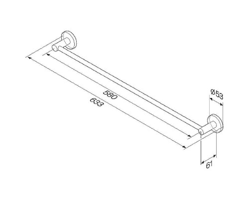 Полотенцедержатель AM.PM X-Joy A85A346400 Хром