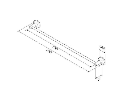 Полотенцедержатель AM.PM X-Joy A85A346422 Черный матовый