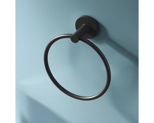 Кольцо для полотенец AM.PM X-Joy A85A34422 Черное матовое