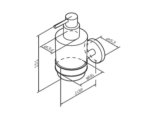 Дозатор для жидкого мыла AM.PM X-Joy A85A36944 Розовое золото