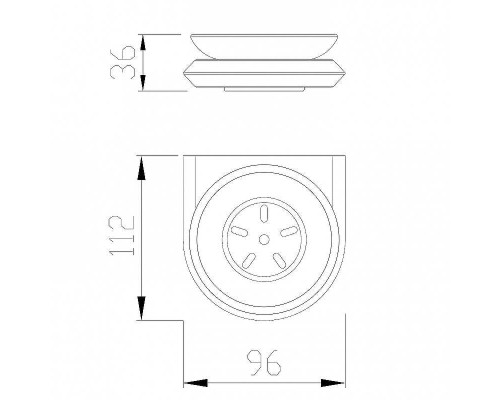 Мыльница Abber Nord AA1558 Хром