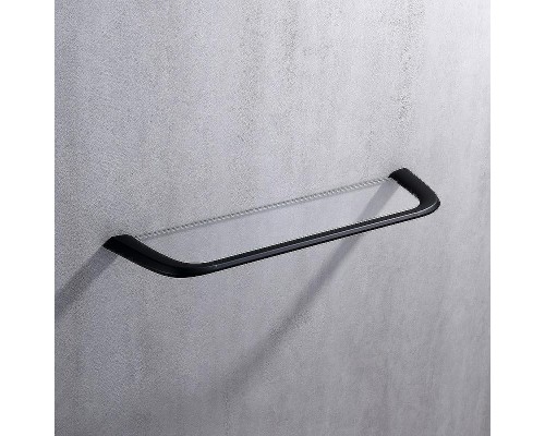 Стеклянная полка Abber Nord AA1555B Черная матовая