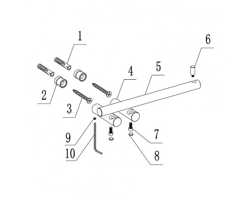 Держатель туалетной бумаги Abber Osten 316 AA1831BGG цвет Оружейная сталь брашированная
