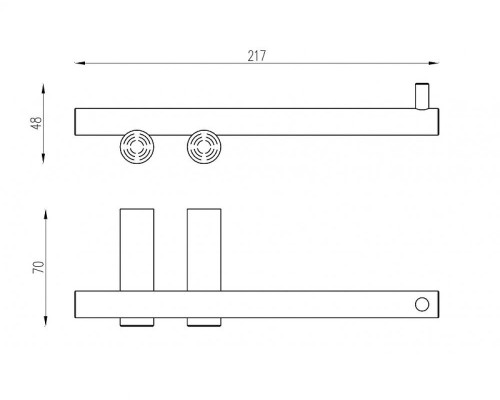 Держатель туалетной бумаги Abber Osten 316 AA1831BST цвет Сталь брашированная