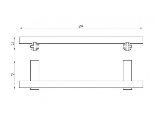 Полотенцедержатель Abber Osten 316 AA1853BG цвет Золото брашированное
