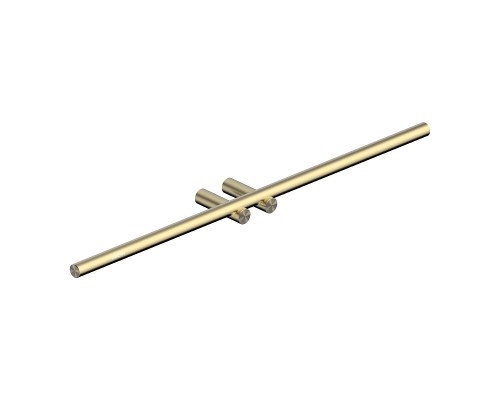 Полотенцедержатель Abber Osten 316 AA1855BG двойной цвет Золото брашированное