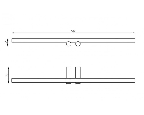Полотенцедержатель Abber Osten 316 AA1855BG двойной цвет Золото брашированное