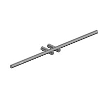 Полотенцедержатель Abber Osten 316 AA1855BGG двойной цвет Оружейная сталь брашированная