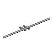 Полотенцедержатель Abber Osten 316 AA1855BGG двойной цвет Оружейная сталь брашированная