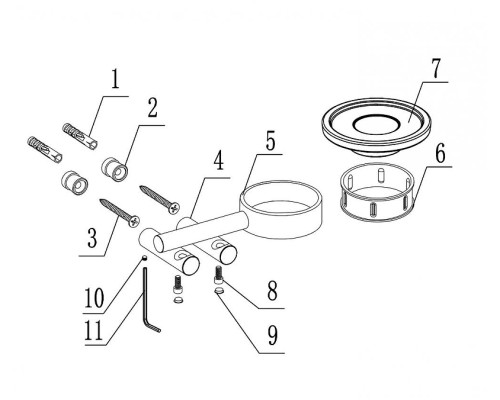 Мыльница Abber Osten 316 AA1858BGG цвет Оружейная сталь брашированная